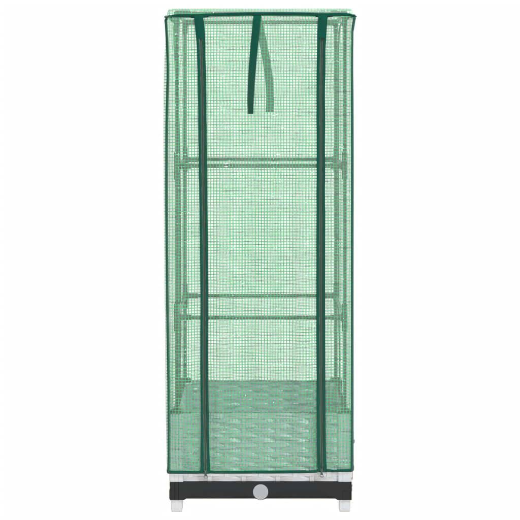 ComfortXL - Carré potager surélevé avec serre aspect rotin pour balcon terrasse Blanc 40x40cm – ComfortXL Outdoor Living - Image 4