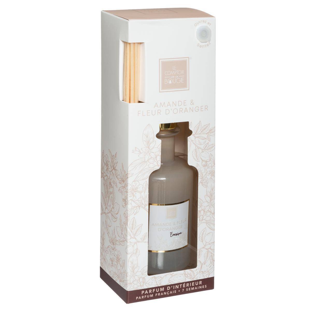 Atmosphera - Diffuseur de parfum Maël 200ml verre fleur d'oranger - Atmosphera Créateur d'intérieur - Image 3
