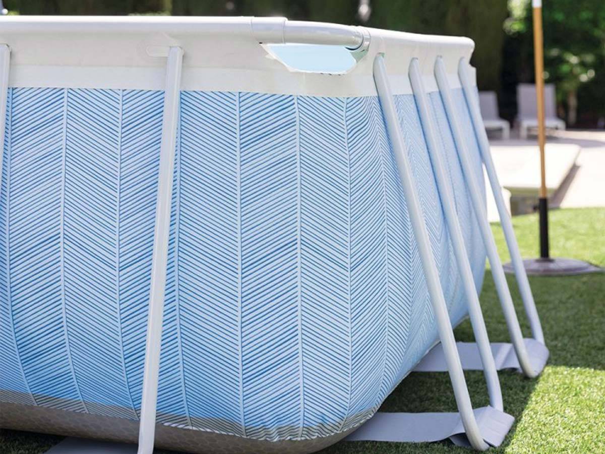 Piscine tubulaire Chevron rectangulaire 4,00 x 2,00 x 1,00 m - Intex - Image 9