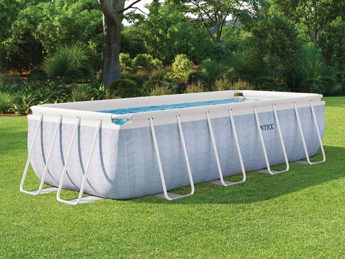 Piscine tubulaire Chevron rectangulaire 4,00 x 2,00 x 1,00 m - Intex - Image 4