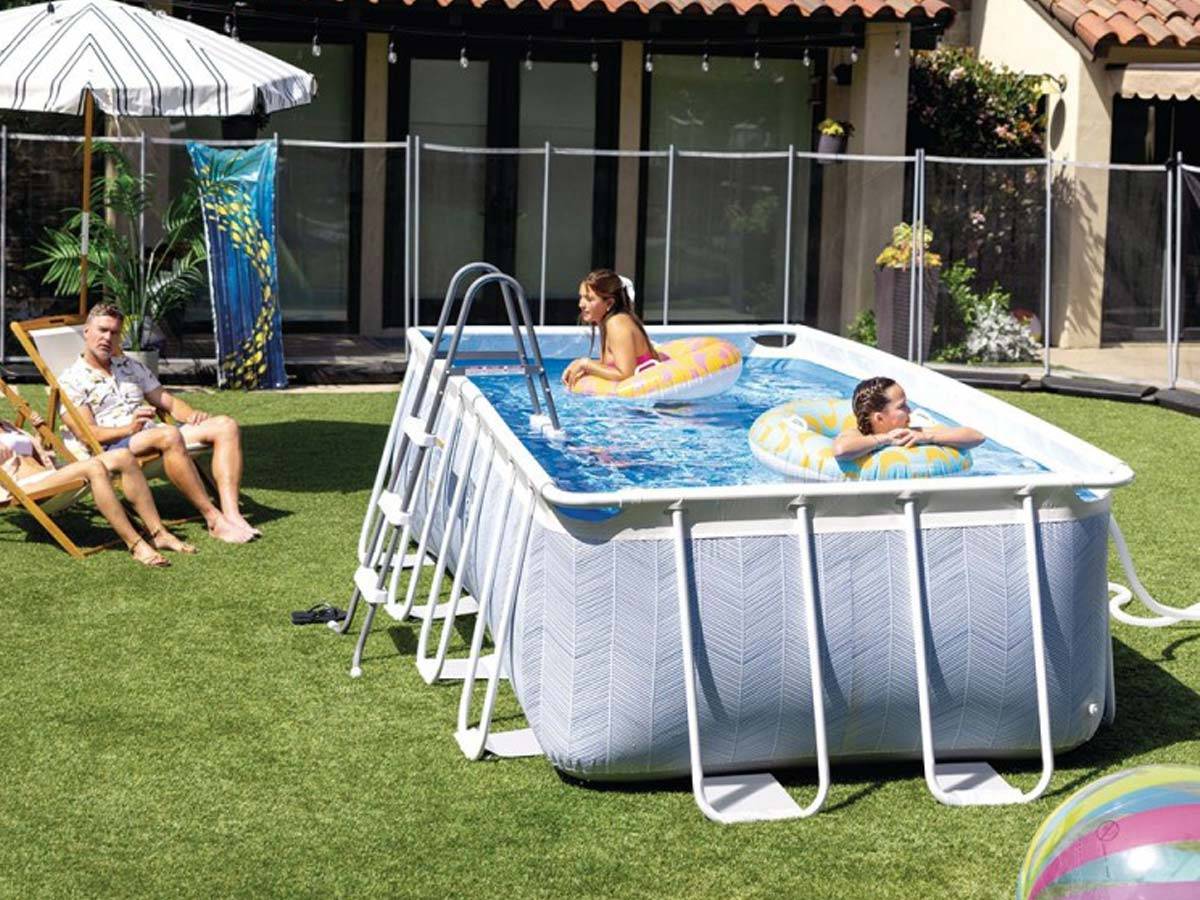 Piscine tubulaire Chevron rectangulaire 4,00 x 2,00 x 1,00 m - Intex - Image 5