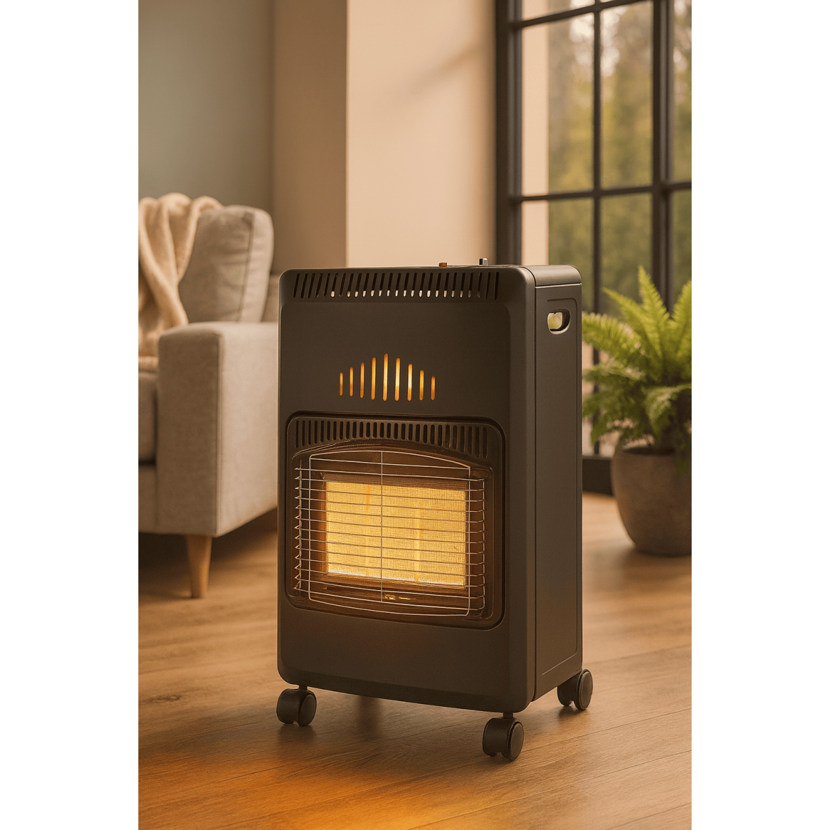 Chauffage à gaz 4200W pliable - 3 puissances de chauffe - Jusqu'à 40m2- Poele à gaz Mobile - Brûleur céramique Infrarouge - Imagen 9