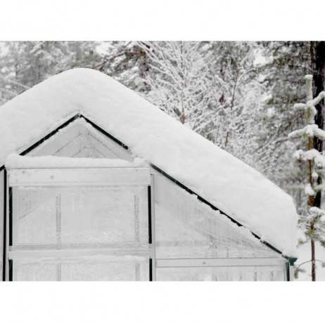 Canopia - Serre de jardin en polycarbonate Harmony 3,44 m², Couleur Vert, Ancrage au sol Oui - Imagen 3