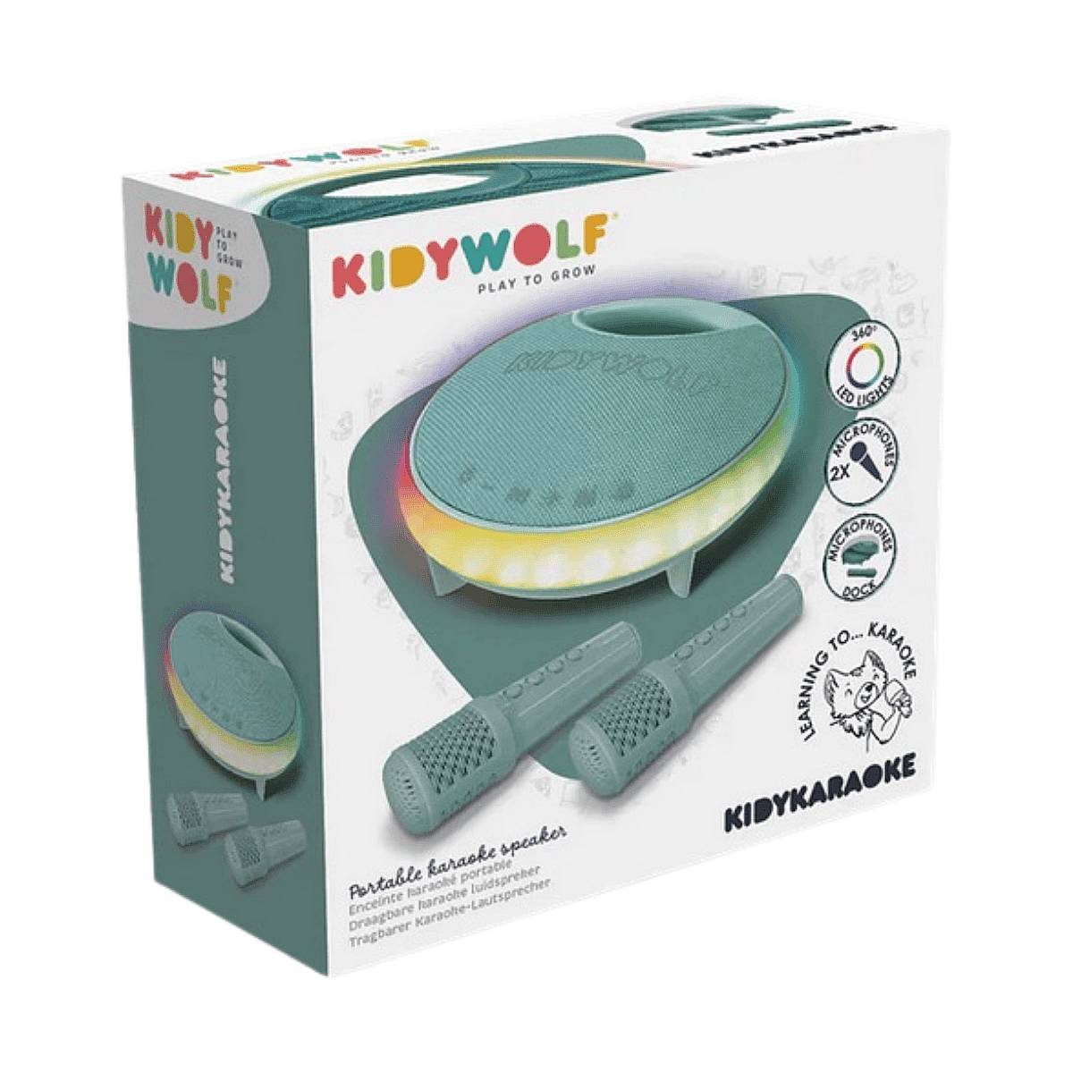 Livre sonore Kidywolf Kidy Karaoke vert - enceinte karaoke