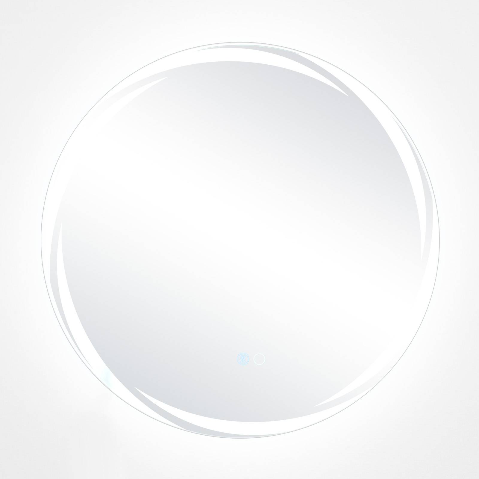 Costway – Miroir lumineux salle de bain LED 60x60 cm – 3 couleurs réglables – Anti-buée – Interrupteur tactile – Affichage numérique temps/température