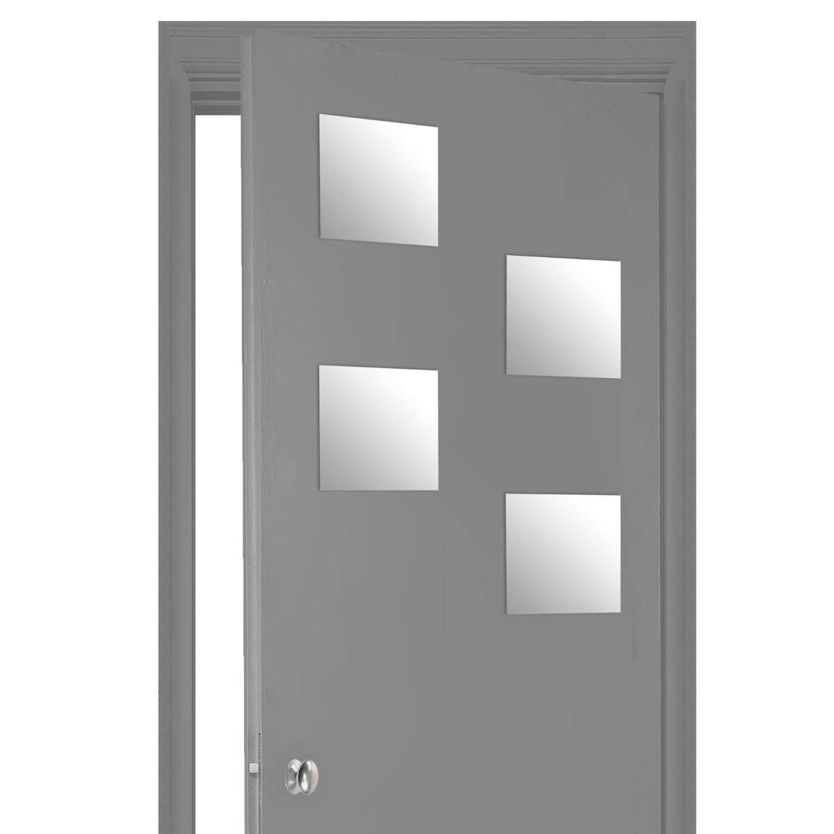 Atmosphera - Lot de 4 miroirs carrés adhésifs 20X20 - 5five - Imagen 1