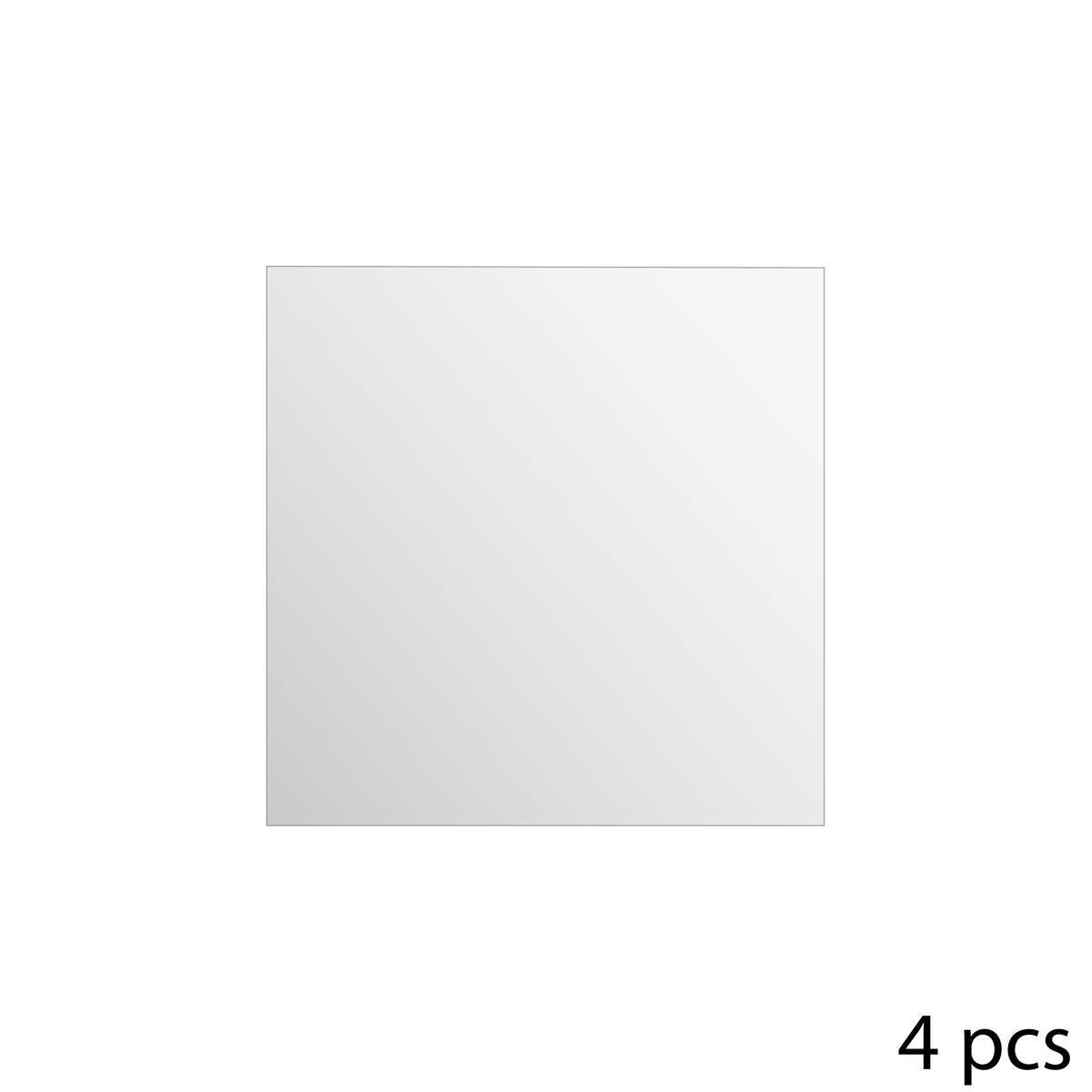 Atmosphera - Lot de 4 miroirs carrés adhésifs 20X20 - 5five - Imagen 4