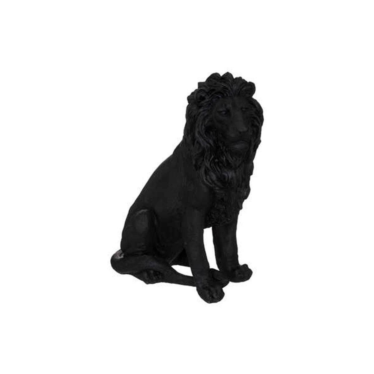 Grande Statue Lion Décorative En Résine 51cm, Noire, Paris Prix