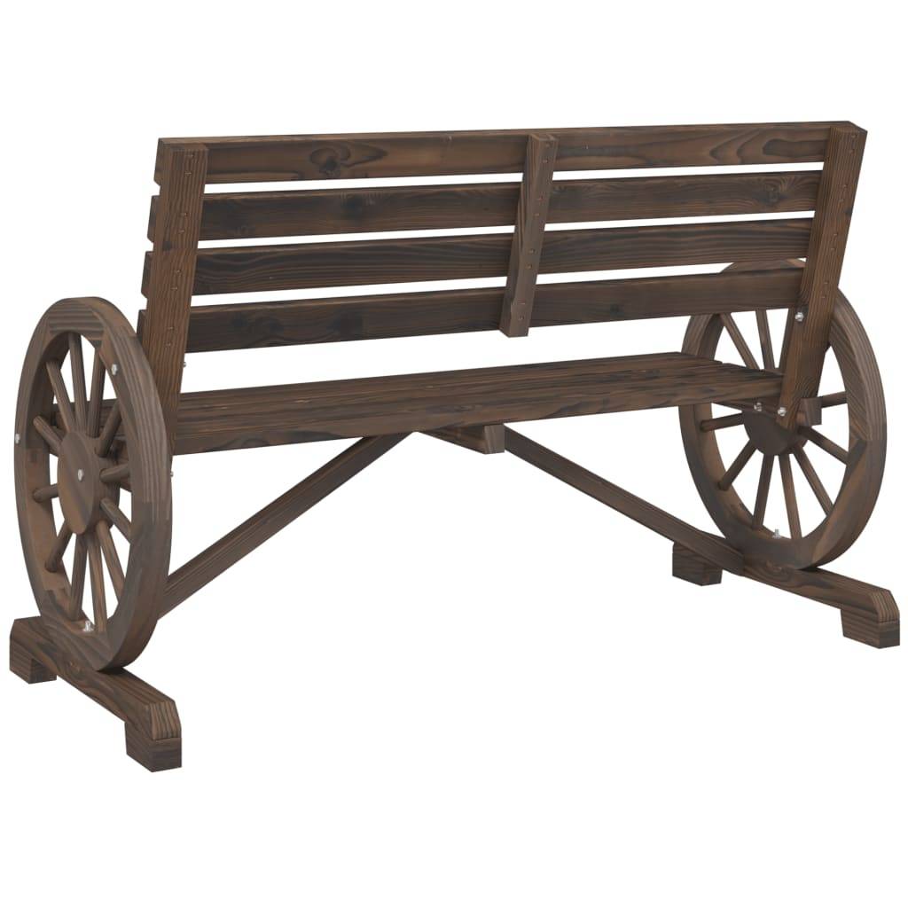 Banc de jardin | Banquette De Jardin | Banc Extérieur 2 places bois de sapin massif Maison Chic - Image 6