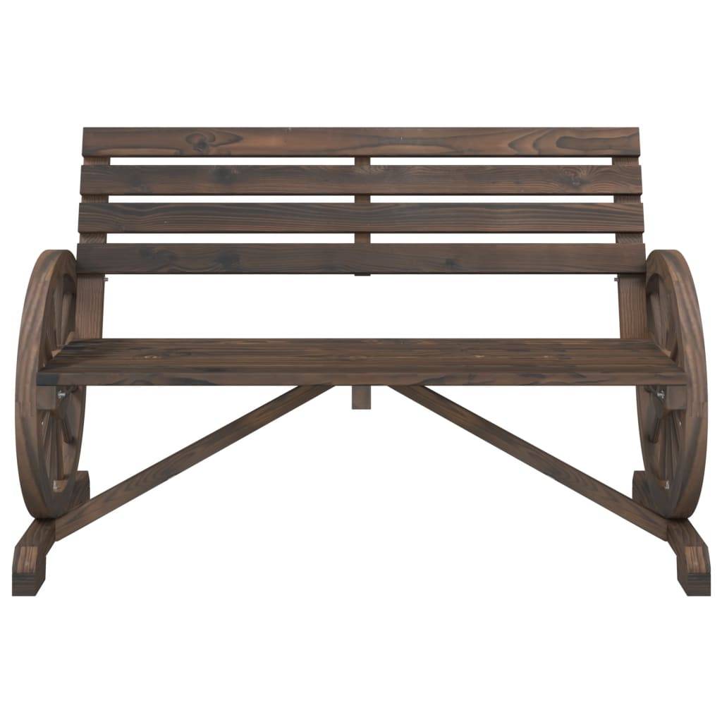Banc de jardin | Banquette De Jardin | Banc Extérieur 2 places bois de sapin massif Maison Chic - Image 4