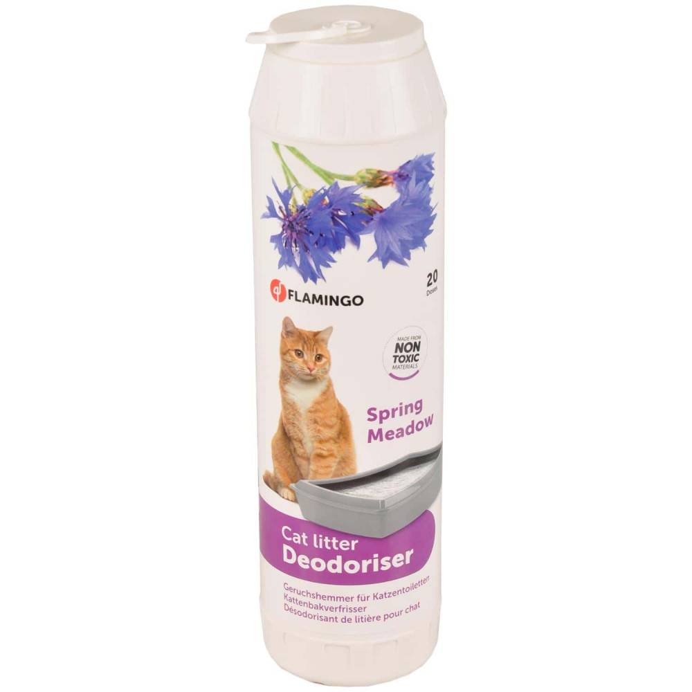 Flamingo - Désodorisant pour litière 750 g odeur printanière pour chat - Image 1