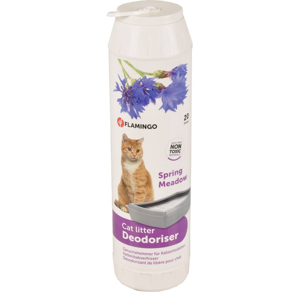 Flamingo - Désodorisant pour litière 750 g odeur printanière pour chat - Imagen 2