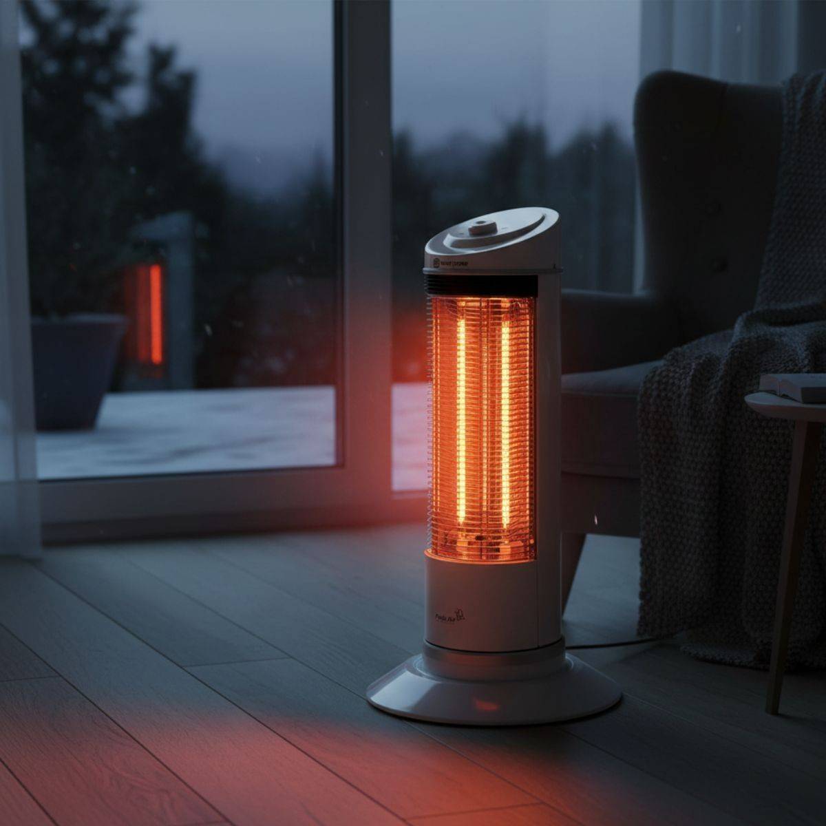 Chauffage d'appoint électrique 1200W Chaleur immédiate Oscillant Surface 25 m² PLEIN AIR - Imagen 8