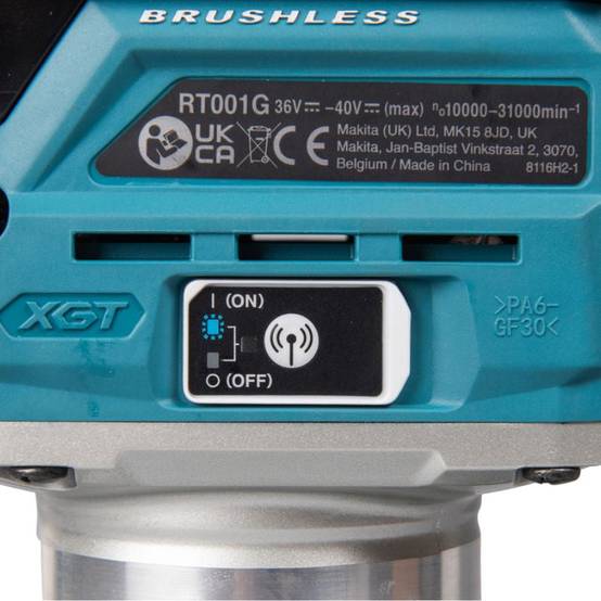 Makita - Affleureuse 40V max 35 mm XGT MAKITA RT001GZ10 (vendu sans batterie) Makita - Imagen 3