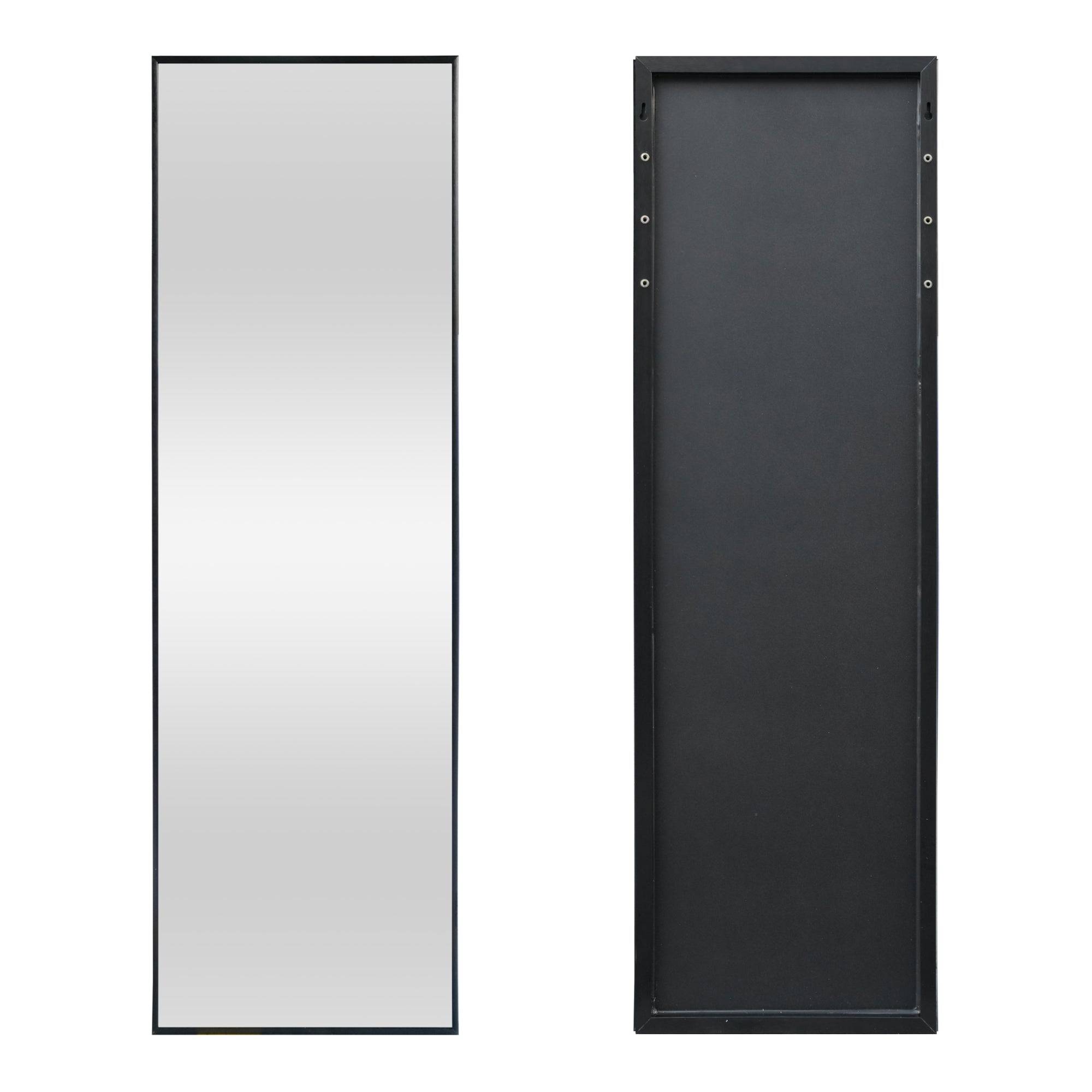 Miroir décoration moderne design de porte 120 x 37 x 2 cm noir - Image 3