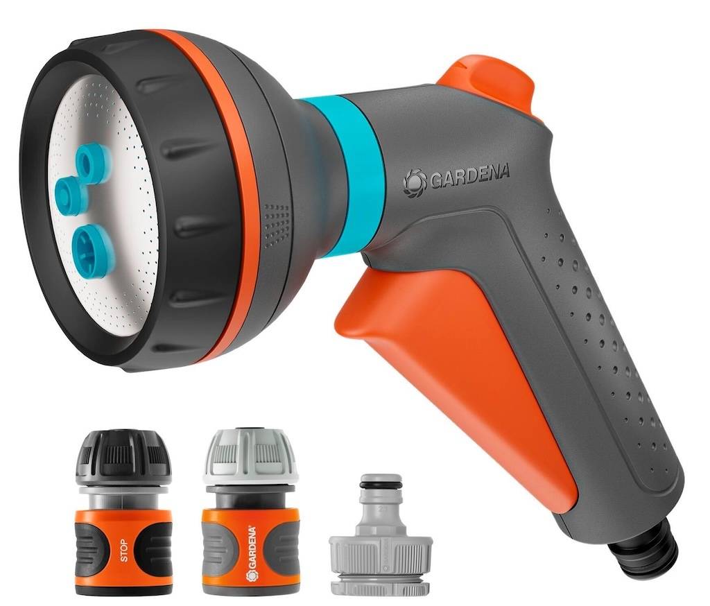 Gardena - Pistolet d’arrosage multi-applications Classic avec nécessaire de base