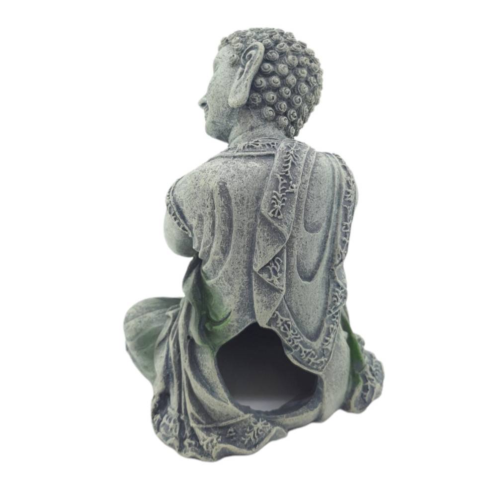 Statue bouddha assis ø 10 cm, hauteur 12 cm, décoration aquarium - Imagen 3