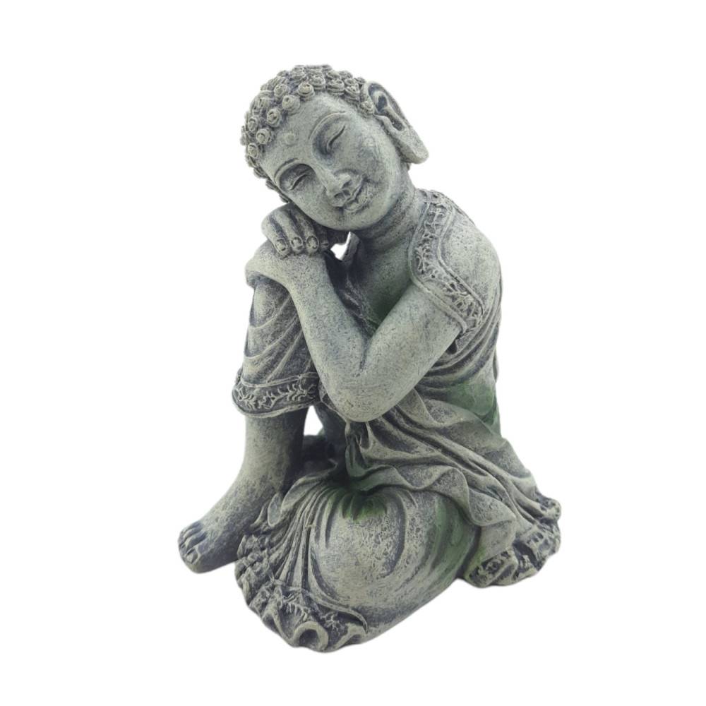 Statue bouddha assis ø 10 cm, hauteur 12 cm, décoration aquarium - Image 1