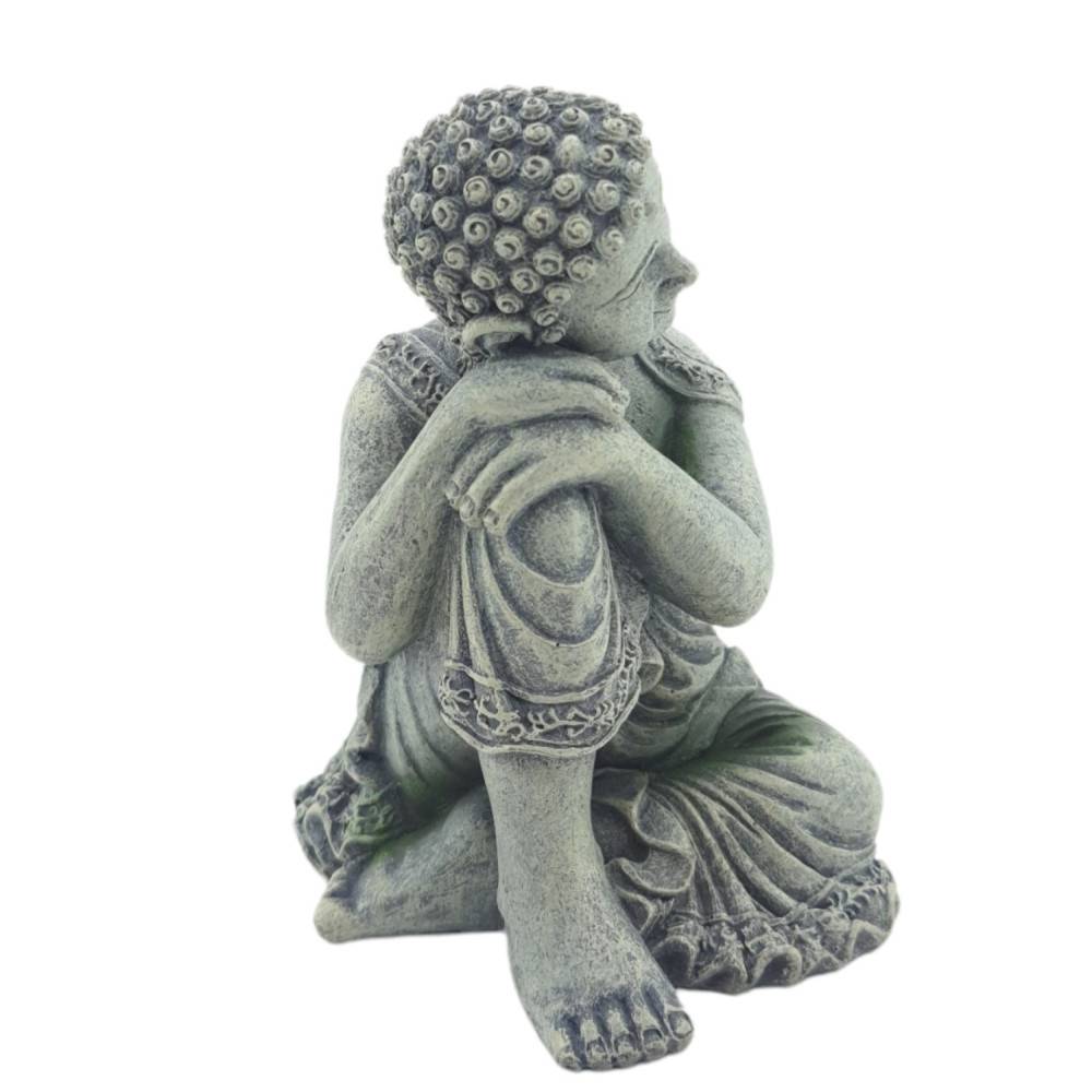 Statue bouddha assis ø 10 cm, hauteur 12 cm, décoration aquarium - Image 6