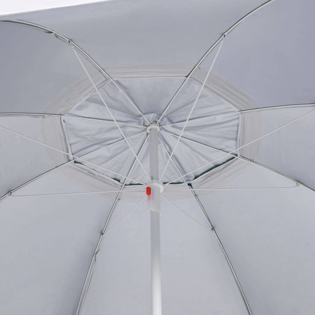 Helloshop26 - Parasol de plage avec parois latérales 215 cm vert - Imagen 6