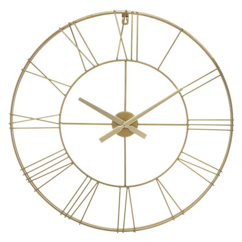 Horloge géante Silence métal doré D70 cm Atmosphera - Imagen 1