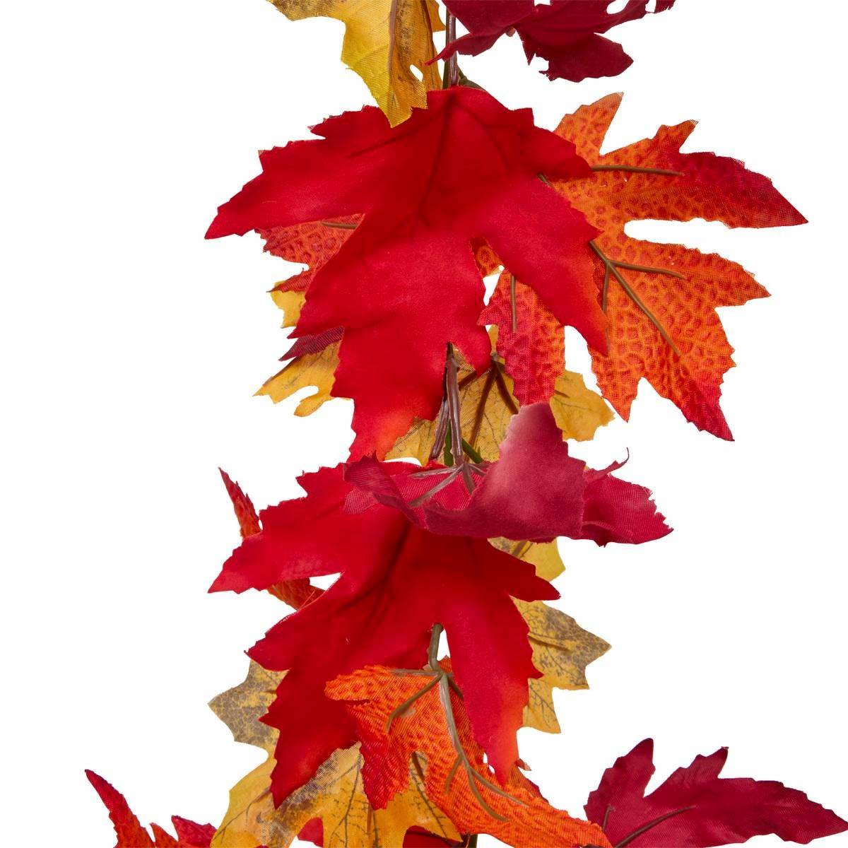 Guirlande de Feuilles Artificielles "James" 180cm Orange - Image 2
