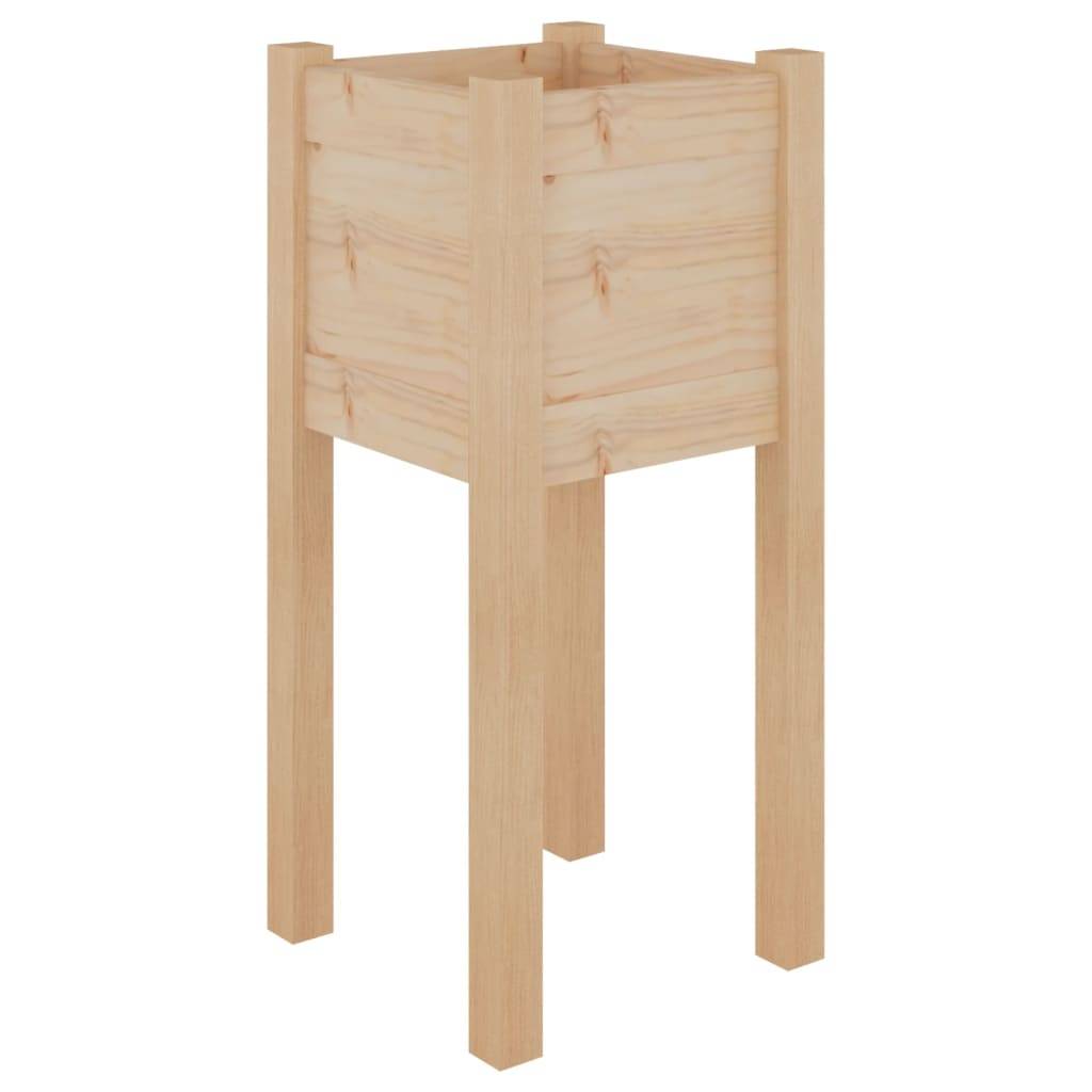 Maison Chic - Jardinière d'extérieur - Pot De Fleurs 31x31x70 cm bois de pin massif - Imagen 1