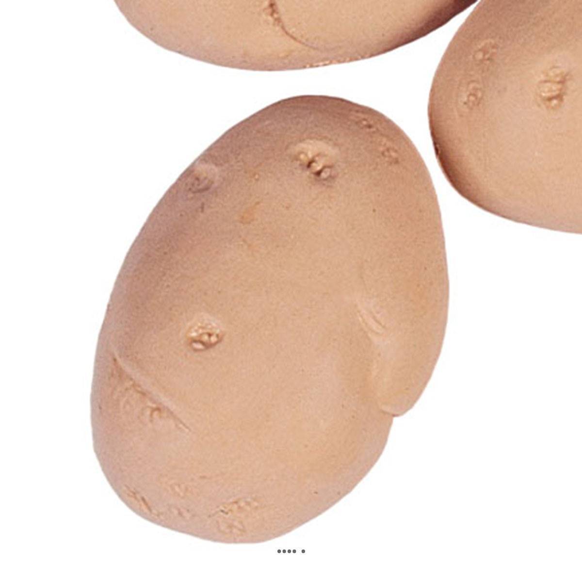 Artificielles - Pomme de terre artificielle Grande X 3 Plastique soufflé L 105x75 mm - Imagen 3