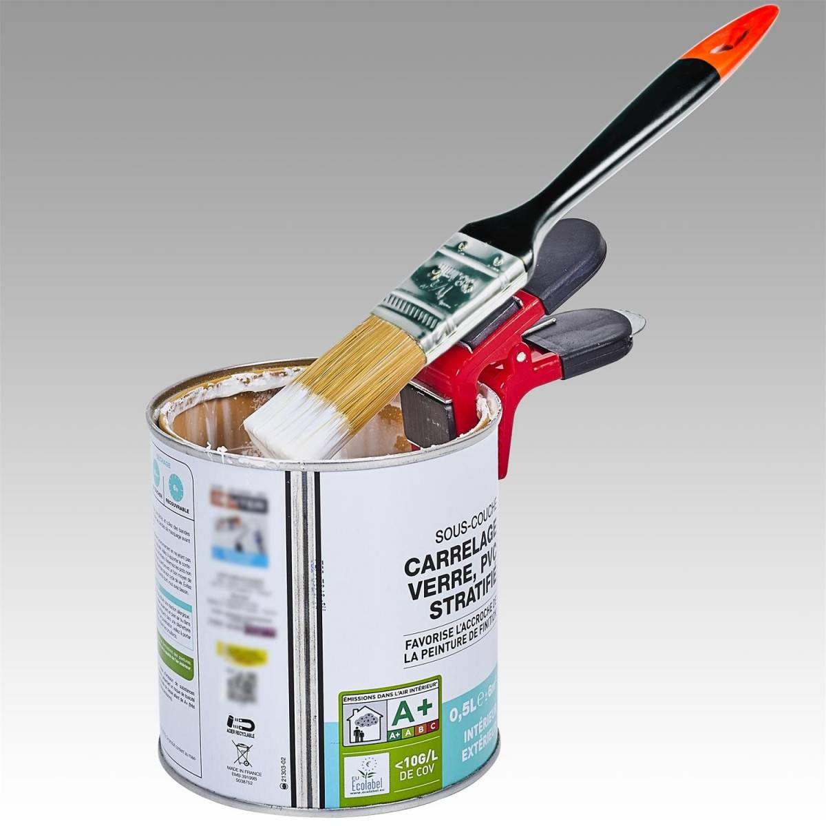 Porte Pinceau Magnétique "Peinture" 7cm Noir - Image 3