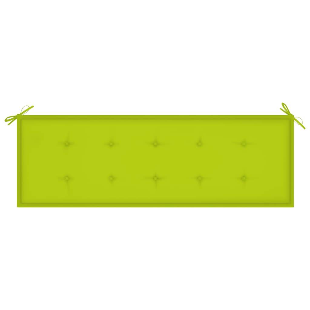 Helloshop26 - Banc de jardin meuble de patio d'extérieur terrasse avec coussin 157 x 45 x 82,5 cm bois d'acacia massif - Imagen 6