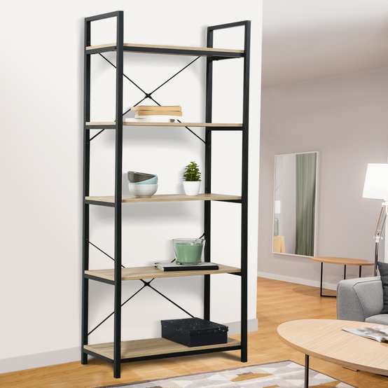 Etagère 5 niveaux DETROIT design industriel 170 cm - Image 1
