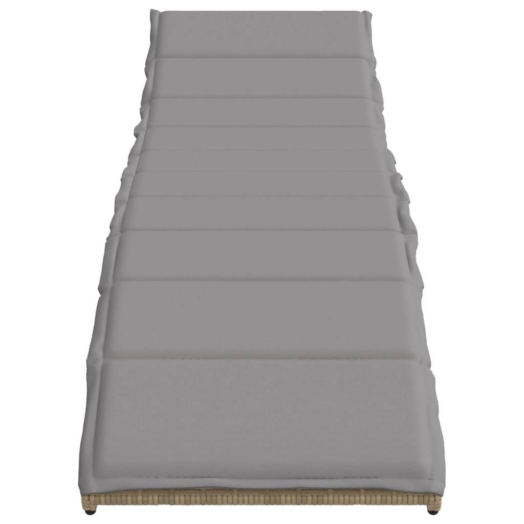 Set 2 Lits de jardin Polyrotin Ajustable Extérieur Beige – ComfortXL Outdoor Living - Image 5