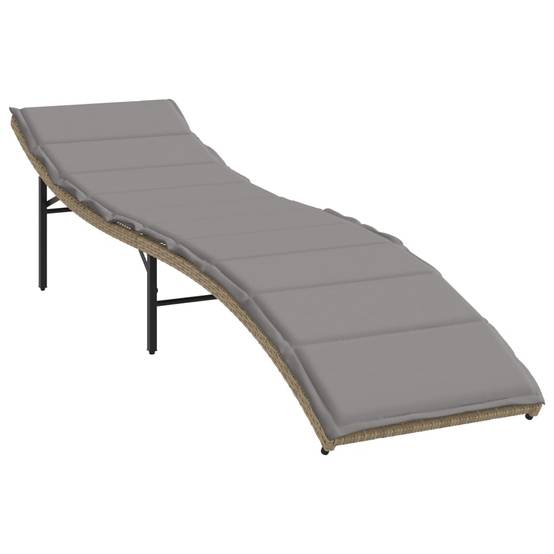 Set 2 Lits de jardin Polyrotin Ajustable Extérieur Beige – ComfortXL Outdoor Living - Image 4