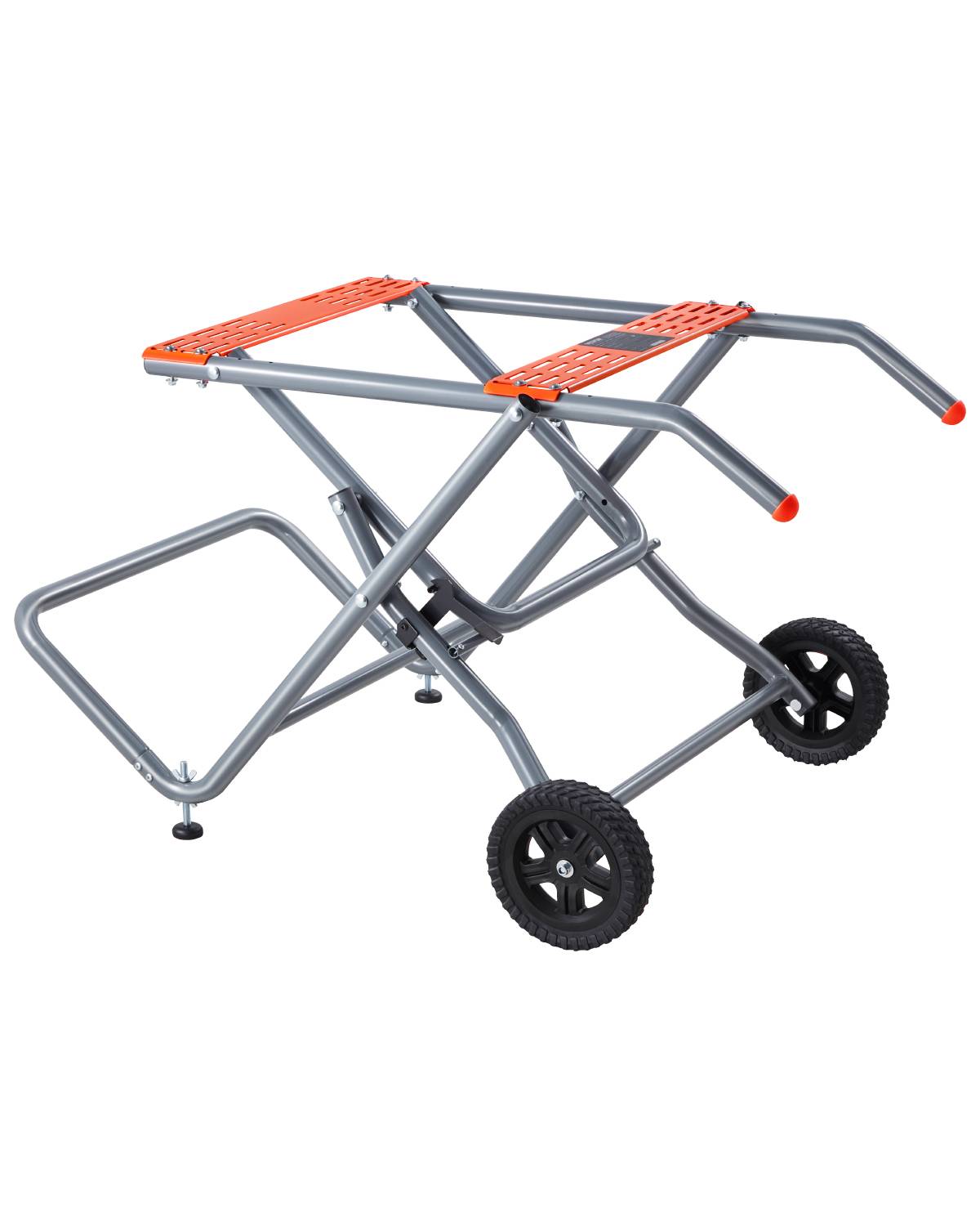 VEVOR Support pliable scie table, roues caoutchouc 203 mm, charge 158,76 kg. - Image 1