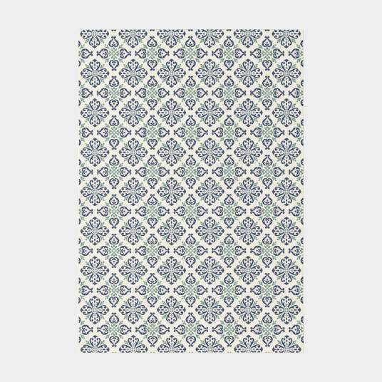 Decoweb - Tapis d'extérieur et intérieur - Louisette - Bleu et vert - 160 x 230 cm - Decoweb - Imagen 1
