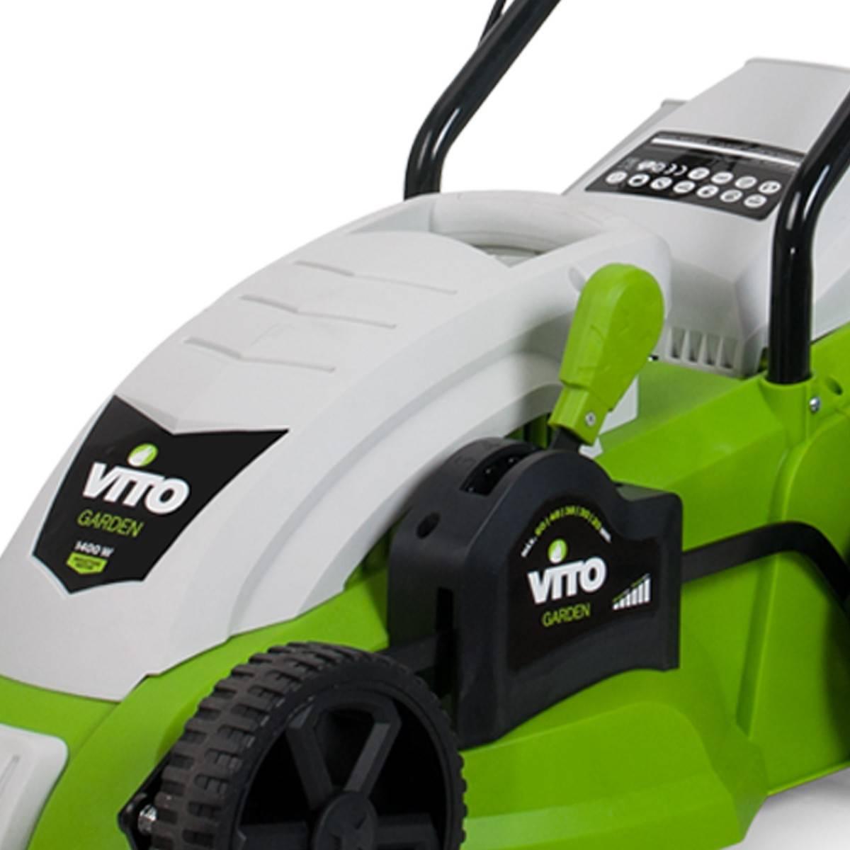 Tondeuse électrique 1400W Moteur induction Coupe 34 cm - Hauteur de coupe 25-60 mm - Bac 35L VITO - Imagen 2