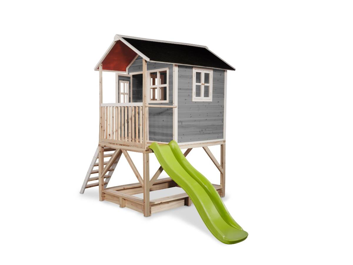 Exit Toys - Maisonnette en bois pour enfants Loft 500 Gris - Exit Toys - Imagen 2