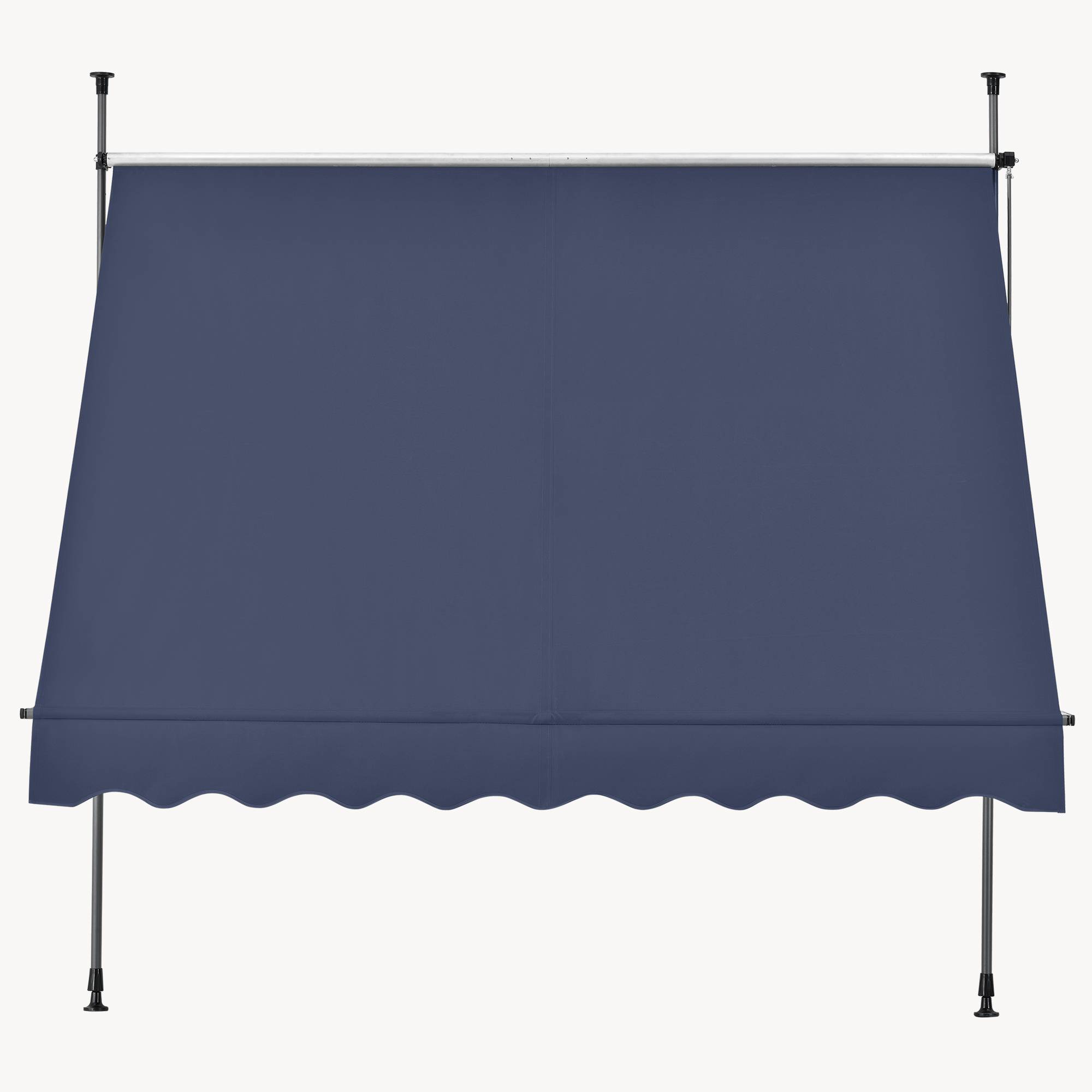 Pro.Tec - Store Banne Téléscopique Acier Polyester 400 x 120 x 220-309 cm Bleu Foncé [pro.tec] - Imagen 8