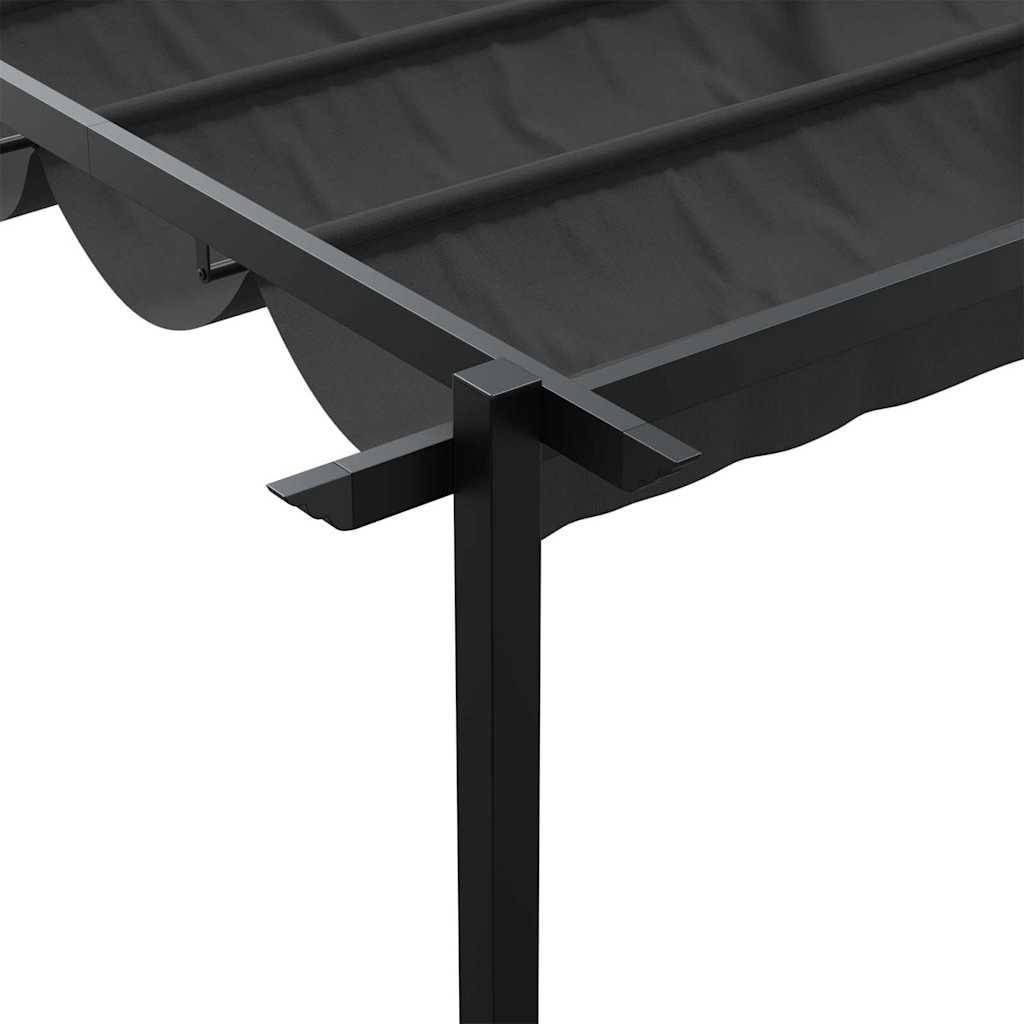 Pergola polyester anthracite 300 x 300 x 200 cm - Prolenta premium p3255.8 - Image 8