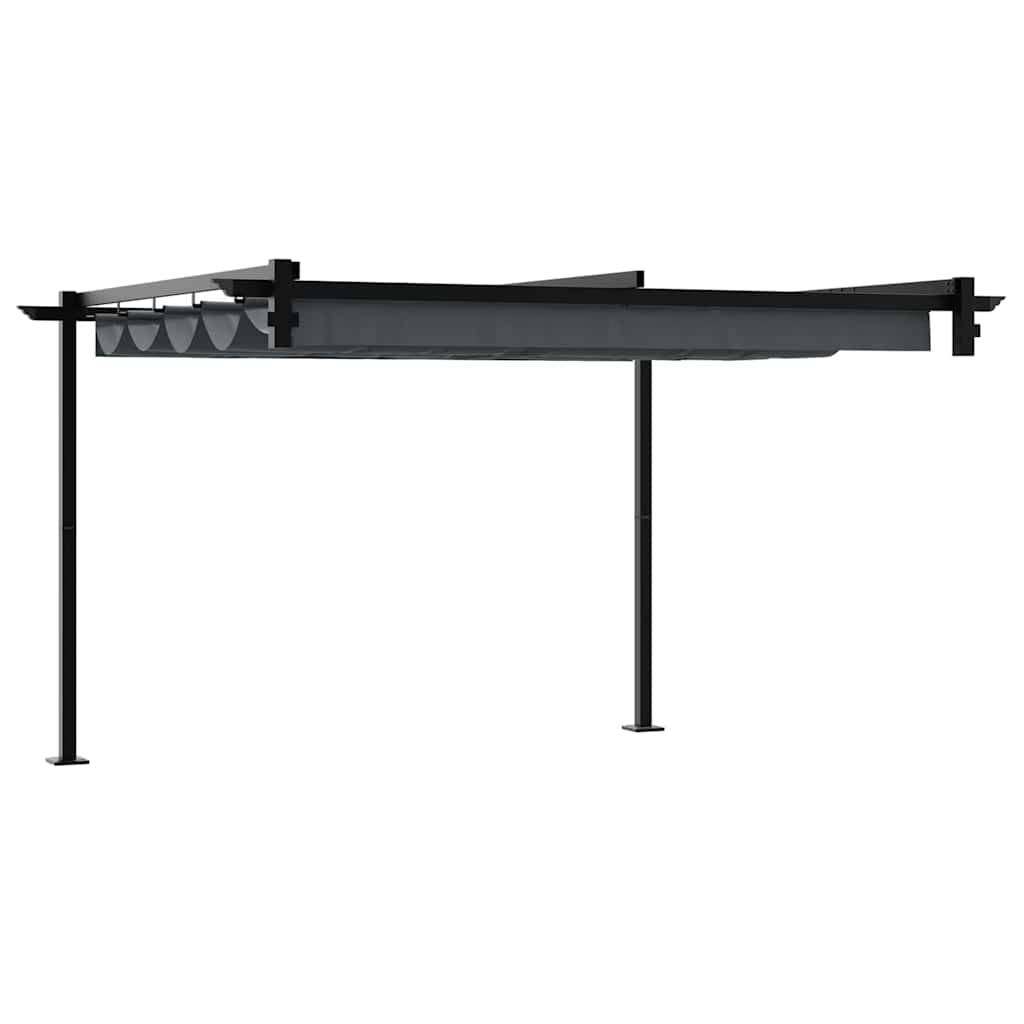 Pergola polyester anthracite 300 x 300 x 200 cm - Prolenta premium p3255.8 - Image 6