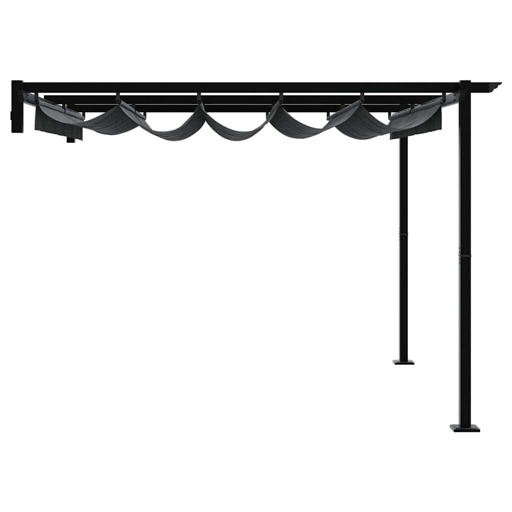 Pergola polyester anthracite 300 x 300 x 200 cm - Prolenta premium p3255.8 - Image 5