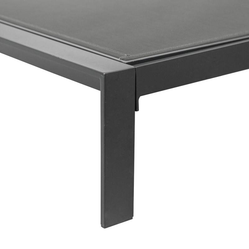 Hesperide - Lit de piscine double "Evasion" anthracite & graphite 2 places en aluminium traité époxy - Hespéride - Imagen 7