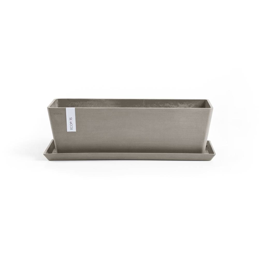 Ecopots - Pot Rectangulaire Bruges 65 New Taupe - 65 x 17 x H. 17 cm - 13,5 L ECOPOTS - Imagen 4