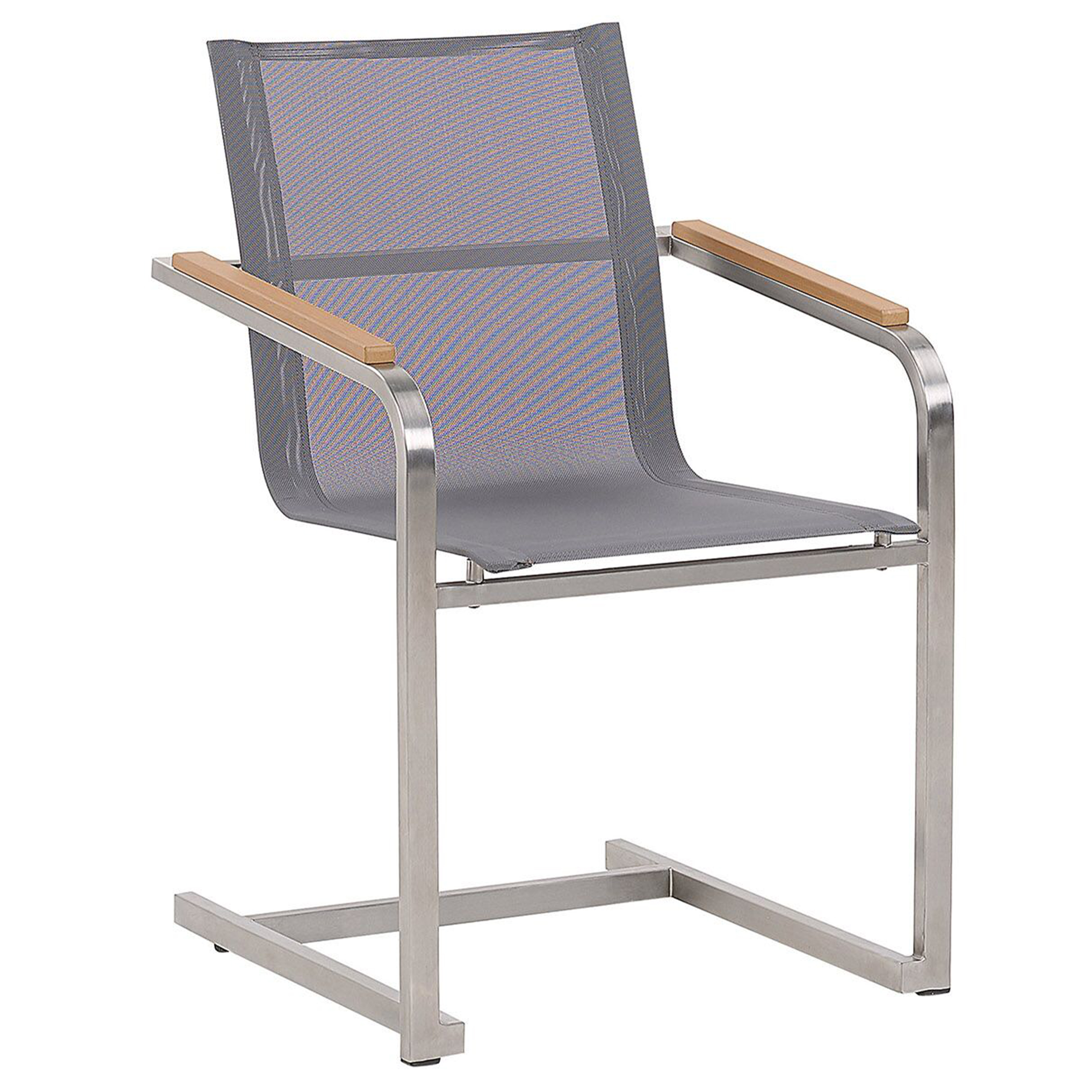 Beliani - Set de salle à manger Aluminium Gris MALETTO/COSOLETO Beliani - Imagen 7
