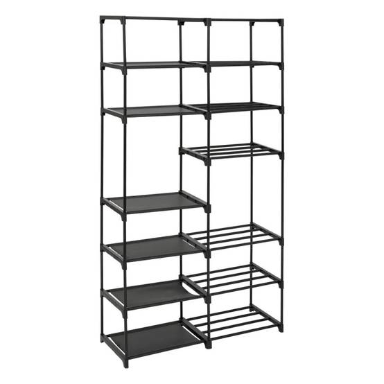 Etagère à chaussures métal et tissu 32 paires 5five - Image 1