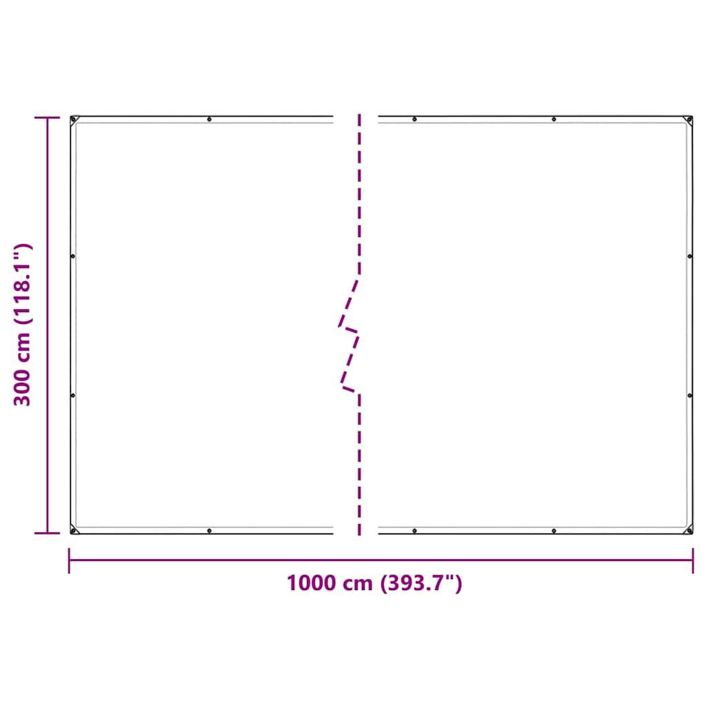 Vidaxl - Couverture végétale avec œillets 3x10 m PVC vidaXL 3308725 - Image 3