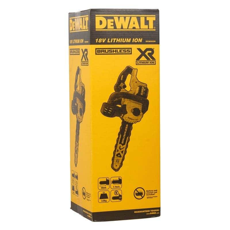 Dewalt - Tronçonneuse élagueuse XR 18V 30cm (sans batterie ni chargeur) en boîte carton - DEWALT - DCM565NT - Imagen 9