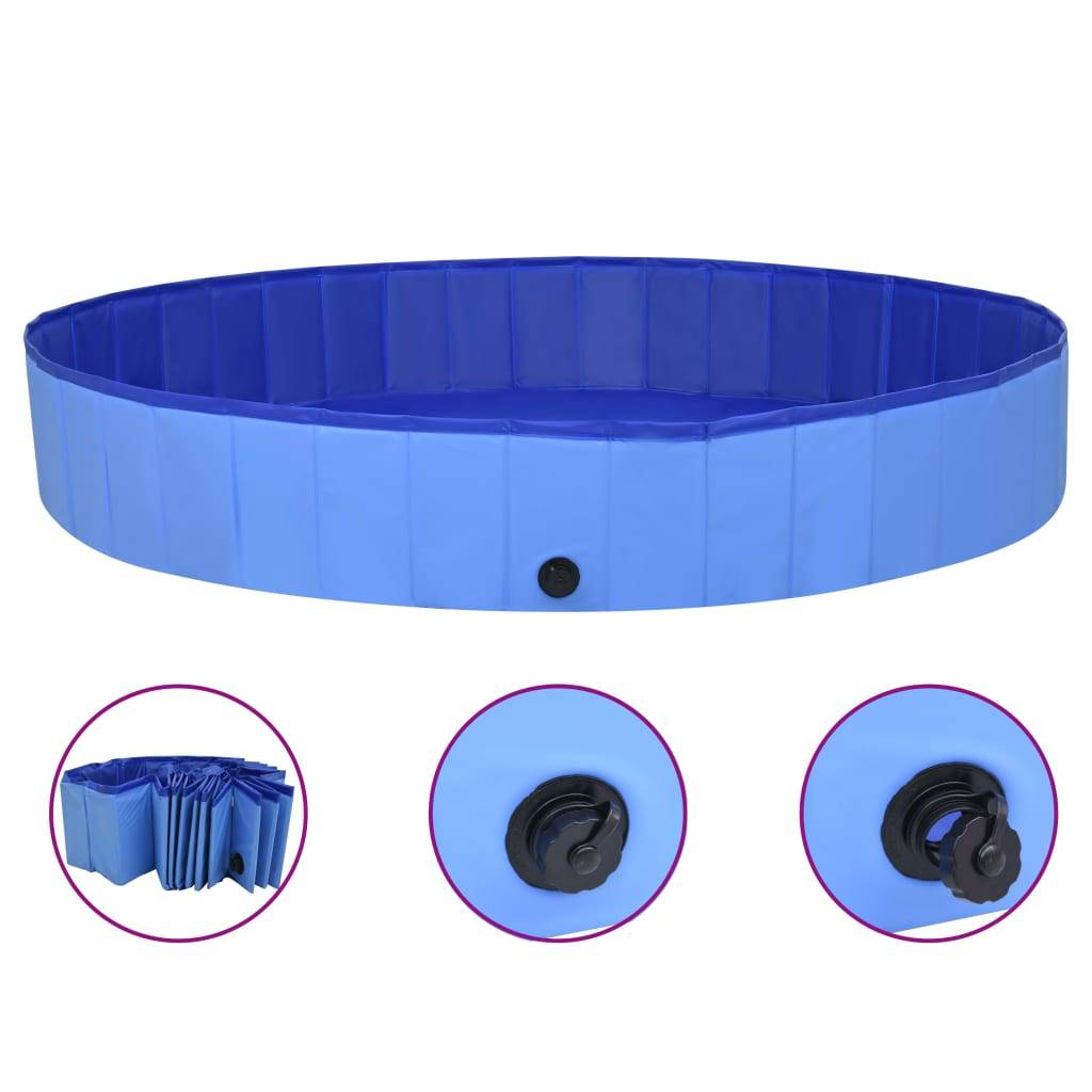Vidaxl - Piscine pliable pour chiens Bleu 200x30 cm PVC vidaXL 92602 - Imagen 1