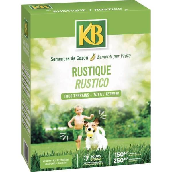KB - Semences gazon - Rustique 150m² - Image 1