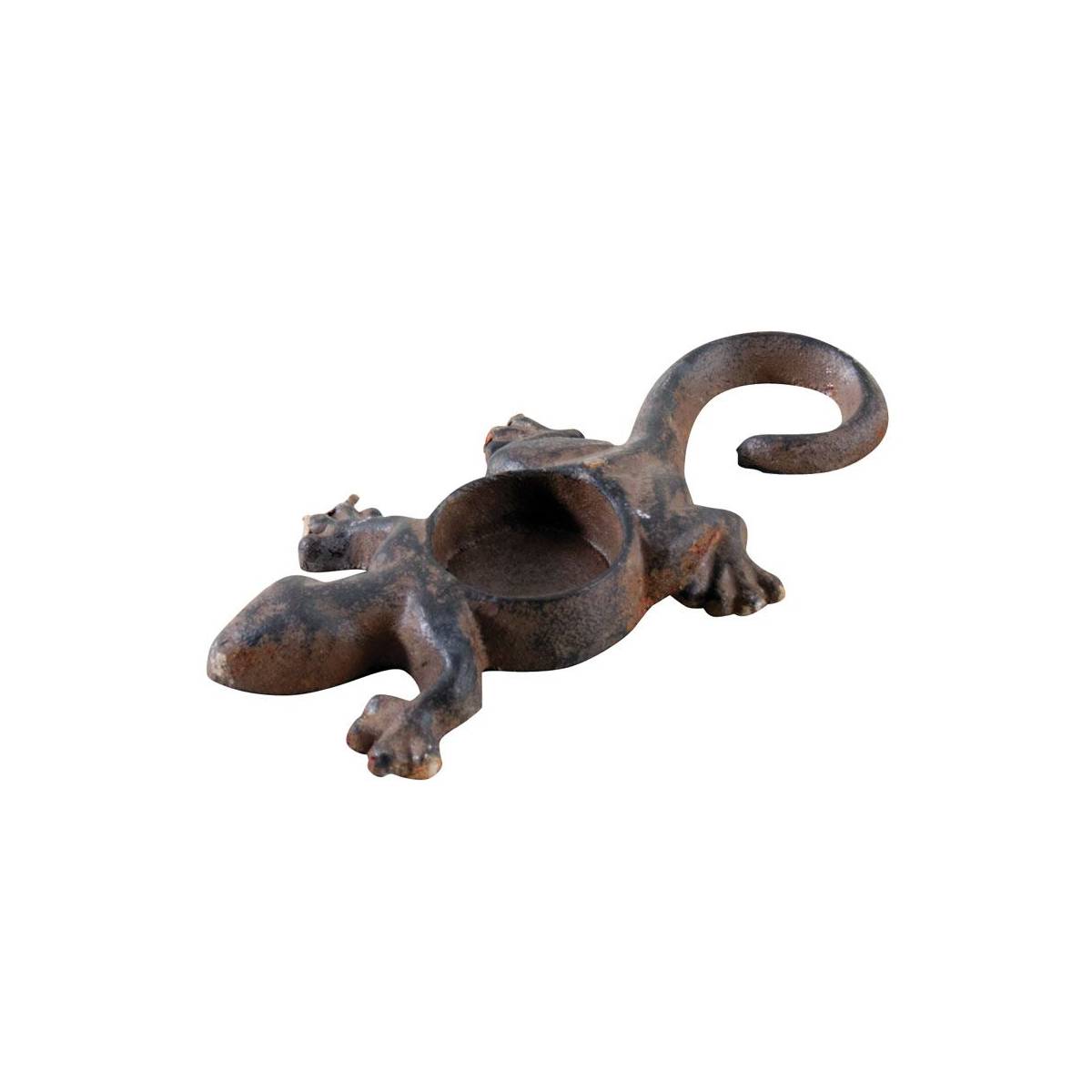 Aubry Gaspard - Photophore Lézard en fonte - Imagen 1
